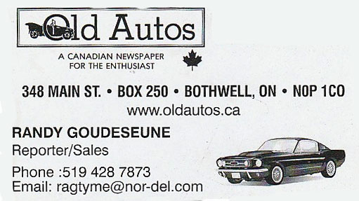 Old Autos - Sales (Randy Goudeseune)